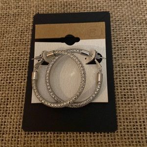 Silver Tone hoop Earrings